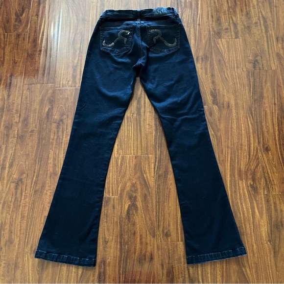 Rock & Republic Kasandra Black Embellished Bootcut Jeans size 10 M - Picture 9 of 14